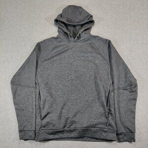 Boggi Milano Hoodie Mens Small Gray Wool Blend Lined BTech Performance